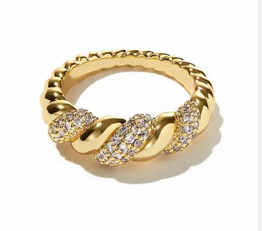 Diamond Croissant Ring